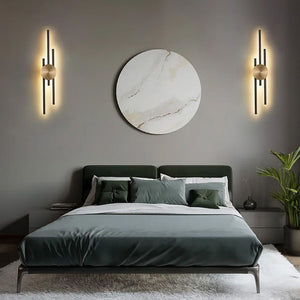 Lampada Da Parete Led App1437-w Black Gold