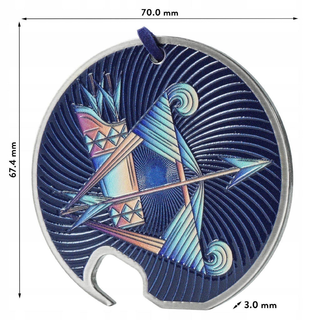 Apribottiglie in metallo KADAX, regalo per segno zodiacale Sagittario, resistente