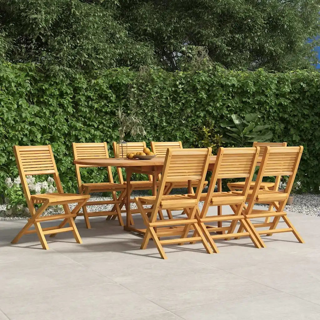 Sedie da Giardino Pieghevoli 8pz 47x62x90cm Legno Massello Teakcod mxl 76294