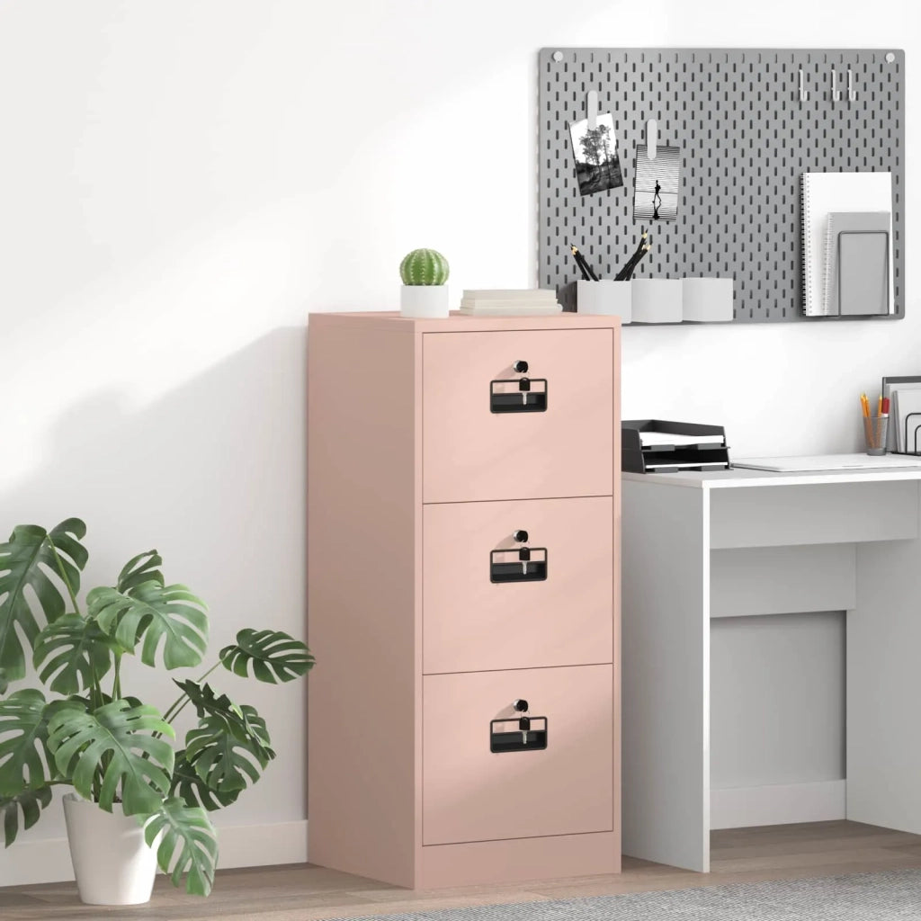 Armadio per File con cassetto Rosa 45,5 x 42 x 106,5 cm CFW4118319