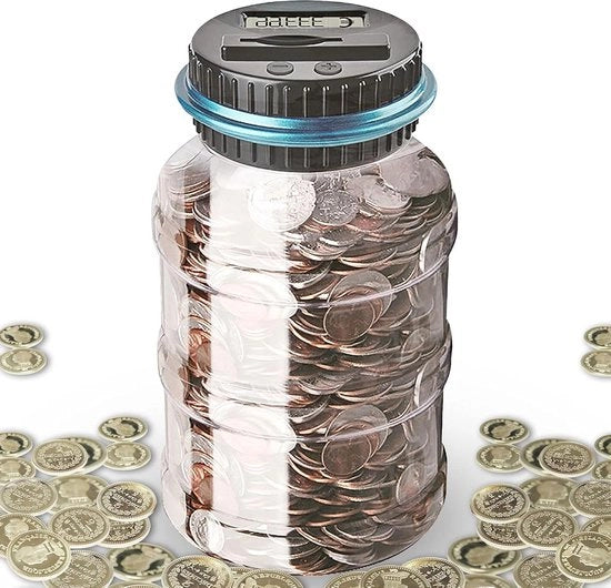 Contenitore di Risparmio Elettronico per Adulti 18 Litri - Grande Contenitore di Risparmio con Piatto
