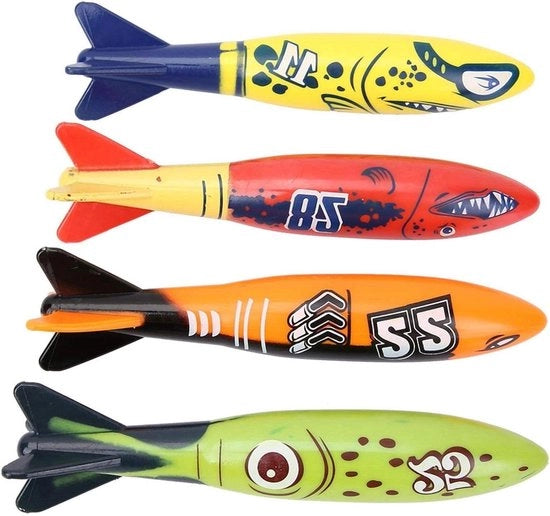 Giocattoli per bambini - Razzi da lanciare in acqua - Divertimenti estivi per nuoto e immersioni.