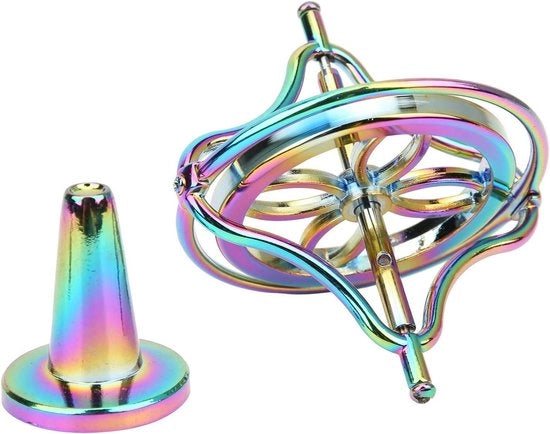 Giroscopio Decompressivo Giocattolo per Adulti e Bambini - Colorful Omega Spinner .