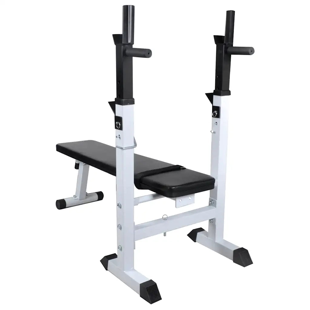 Panca Reclinabile con Rack Bilanciere e Set Manubri 90 kg cod mxl 61108