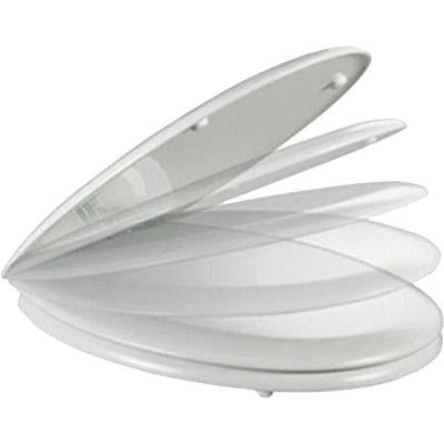 SEDILE WC UNIVERSALE SLOW CLOSE TERMOPLASTICA BIANCO CM 42X37  coprivaso copriwater