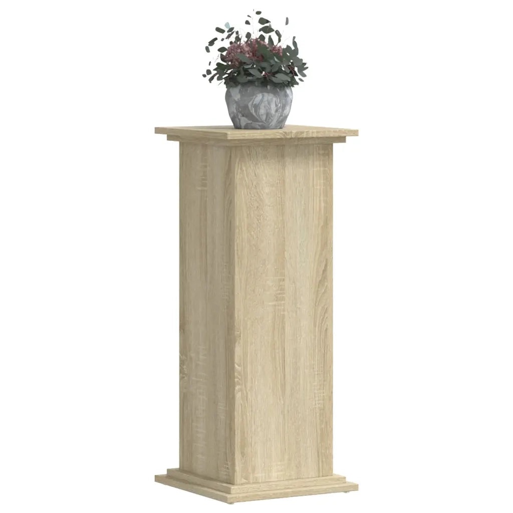 Supporto per Piante Rovere Sonoma 33x33x80 cm Legno Multistrato 852971