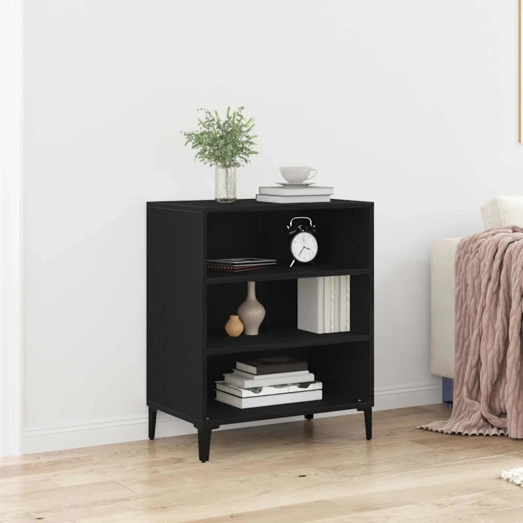 Credenza Rovere Nero 57 x 35 x 70 cm Legno ingegnerizzato 862592