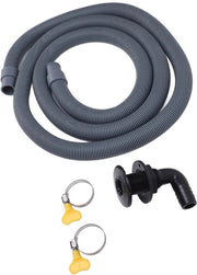Kit di installazione per pompa di carena - Seringa 2m con connessione a 90° - Adatto per imbarcazioni - Materiale EVA/PE - Flessibile e resistente al stress - Kit di pompa