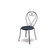 Sedia metallo new old antracite chiaro cm 41x48h90