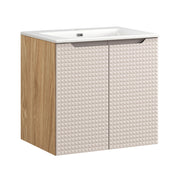 Set mobili bagno 60 cm con lavabo per mobile SKY Luxor Beige 60 x 1401 x 46 cm
