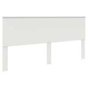 Testiera | Testata con Testiera | Testata Bianco 200 cm Legno multistrato