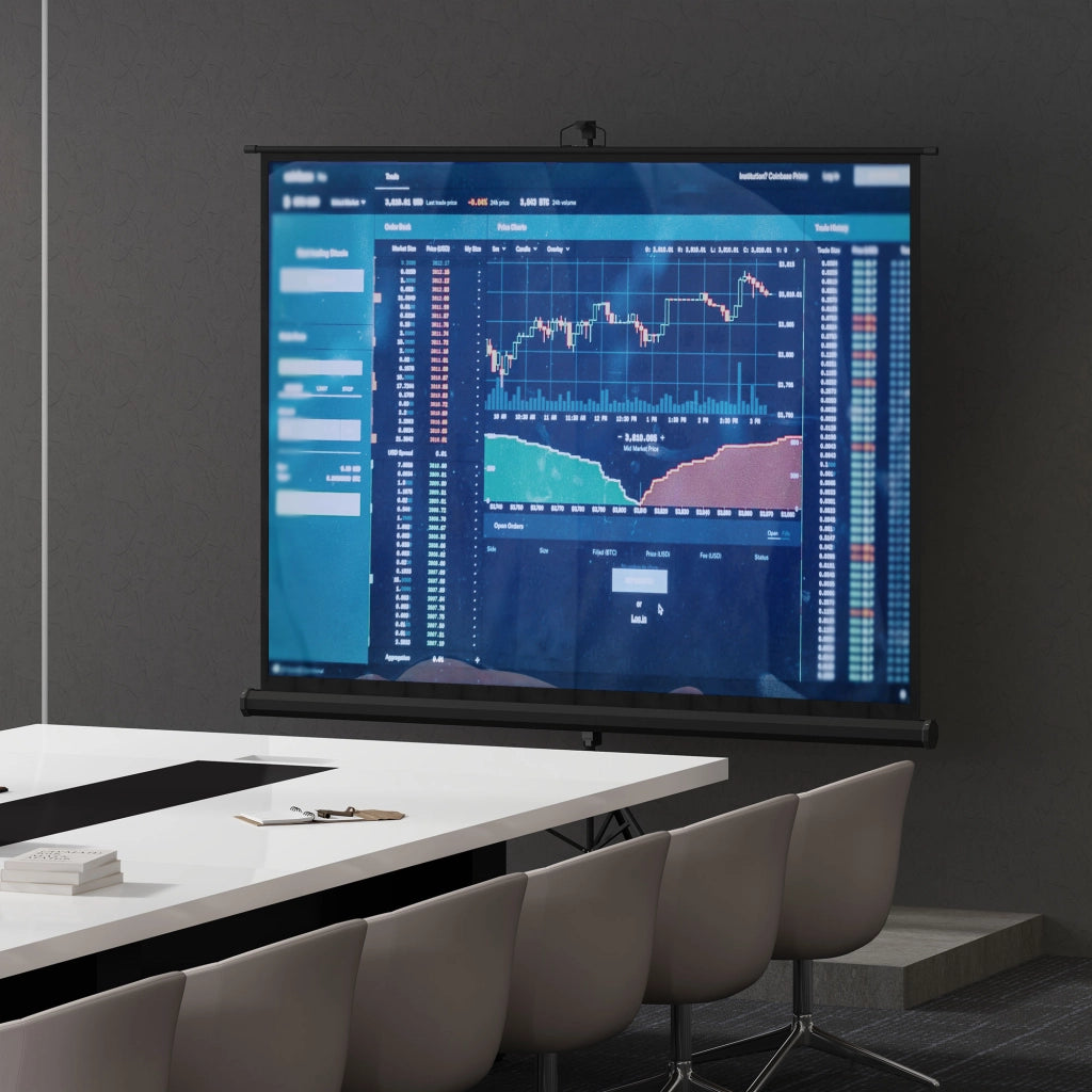 Schermo Proiezione 100 Pollici ¨C zephmum ¨C Supporto Treppiede Regolabile 4K HD 4:3