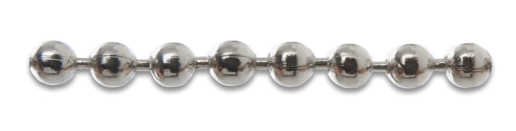 CATENA A PERLINE OTTONE NICHELATO D 4,0 MM- 25,0 ml
