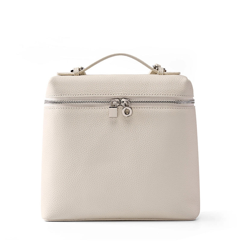 Zaino Piana da donna in vera pelle, colore bianco