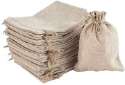 Zaketti di cotone 30 pezzi - Sacchetti di regalo - Riciclabili - Corda di trascinamento - Sostenibili - 13 x 18 cm - Per progetti fai da te - Sacchetti di archiviazione