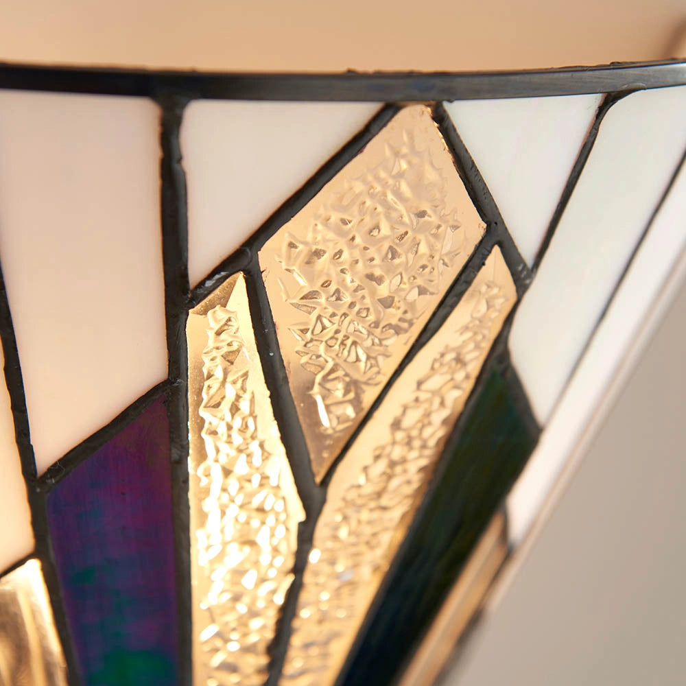 Applique Tiffany Astoria in vetro multicolor E14 40W