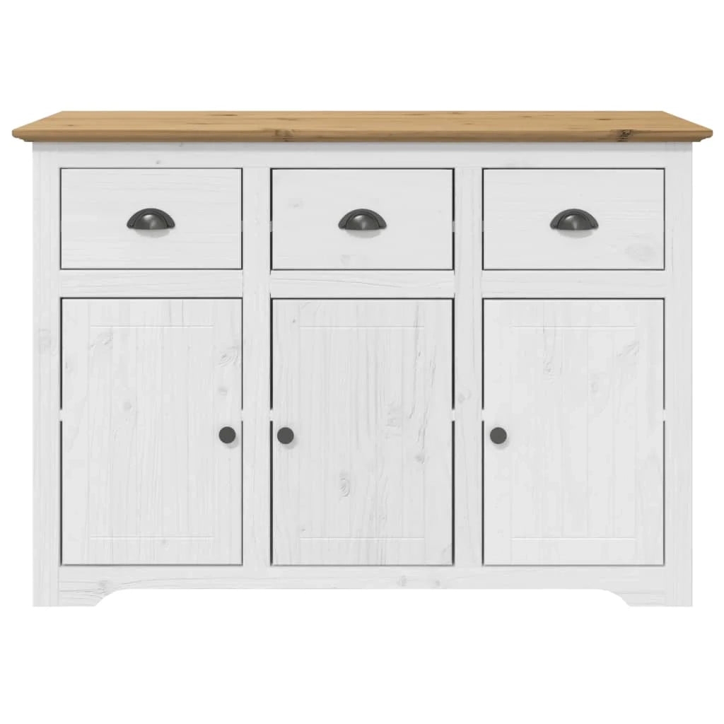 Credenza/cassettiera/armadio/contenitore/organizzatore per cucina/soggiorno BODO 115,5 x 43 x 200,5 cm legno massello di pino marrone 02_0030801