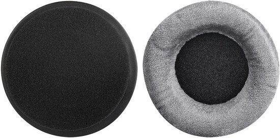Orecchini di sostituzione in velluto grigio adatti per cuffie da ascolto DT440, DT990, DT880.