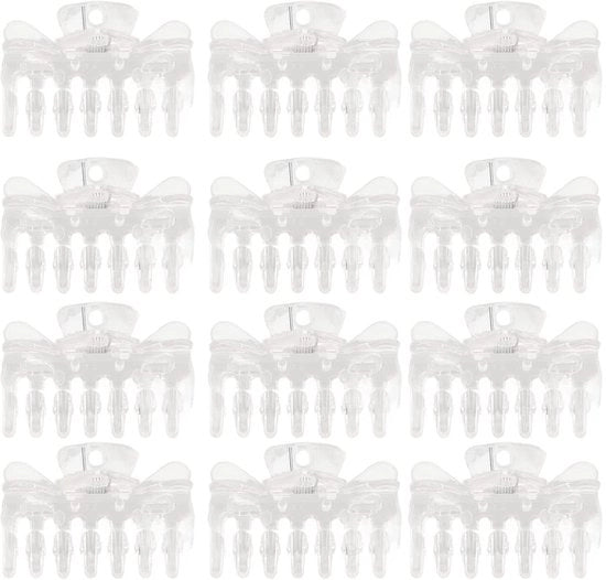 Clip per capelli 12 in 1 - Fermo capelli forte - Antiscivolo - Duraturo - Adatto per capelli folti - Materiale ABS premium - Fermo capelli per capelli