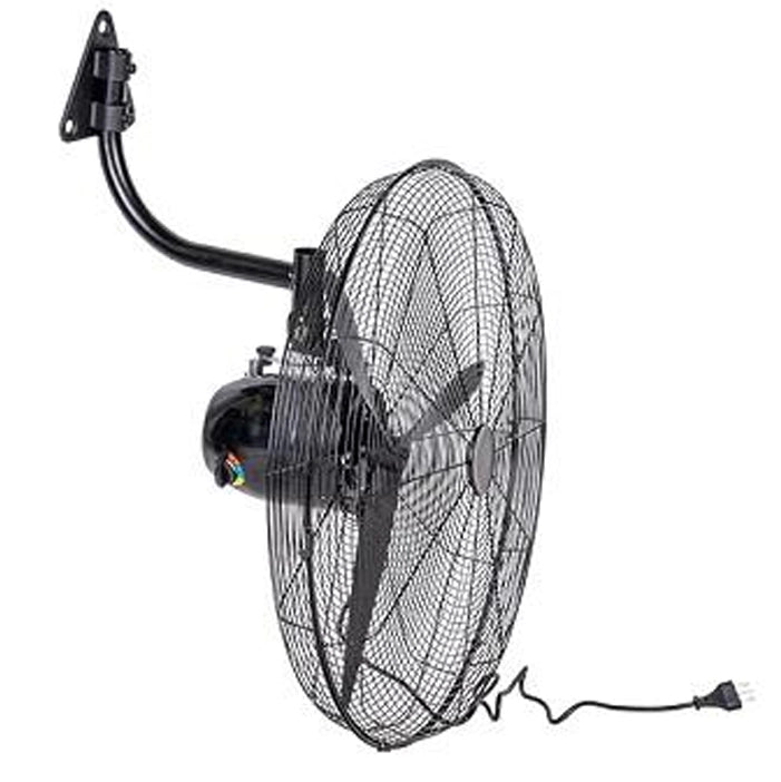 Ventilatore Industriale a Parete Potenza 200 W Diametro 76 cm in Acciaio Nero