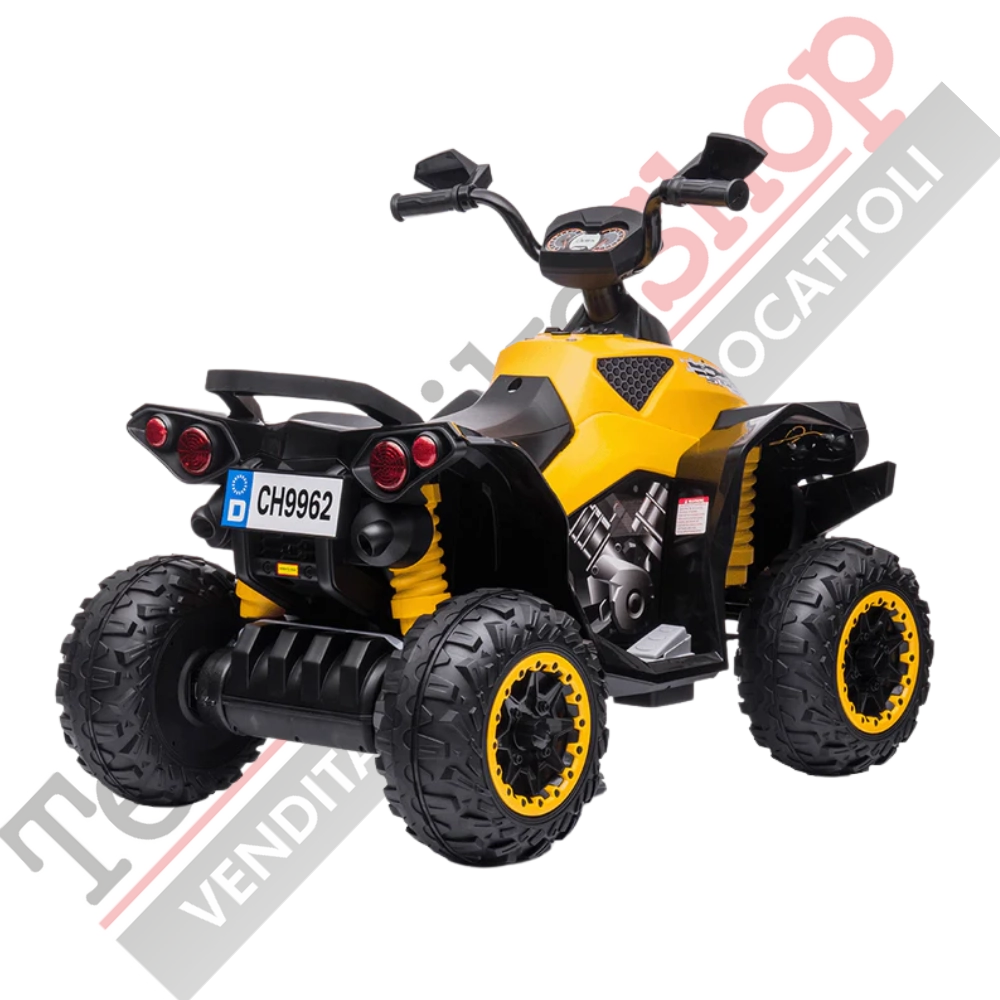 Quad Elettrico per Bambini Quad Medio Sport 12V-Giallo