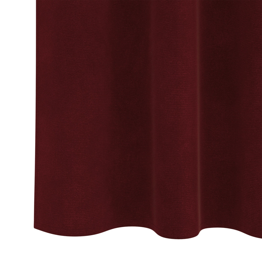Tende Blackout  con nastro superiore 2 pezzi Rosso vino Velluto