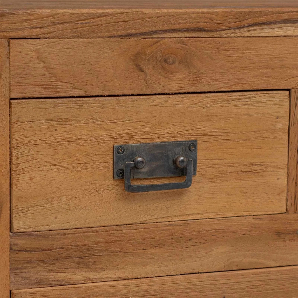 Credenza Naturale 110 x 35 x 75,5 cm Legno di teak solido 42024261