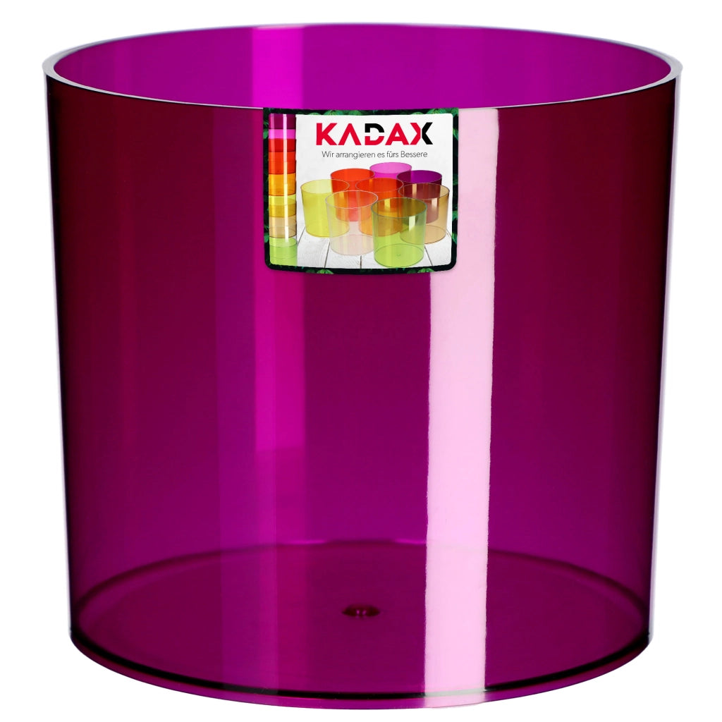 Vaso da fiori KADAX rotondo in plastica, 14 cm, viola