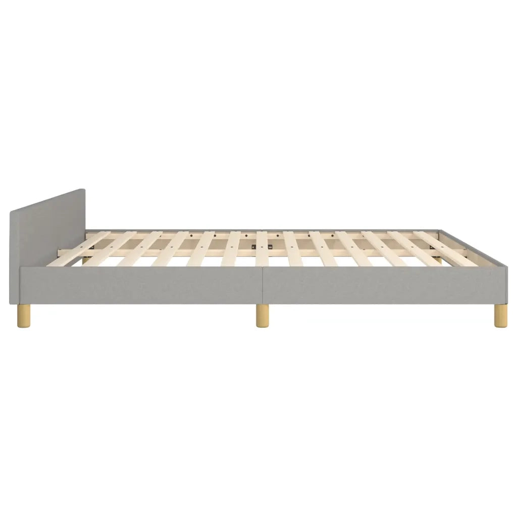 Giroletto senza Materasso Grigio Chiaro 180x200 cm Tessuto