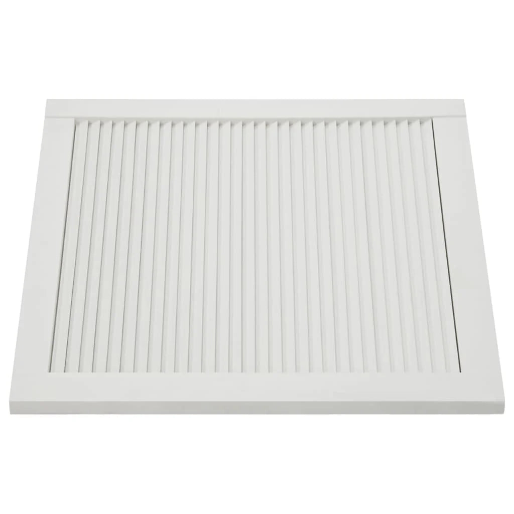Porte a persiana 2 pezzi 39,5 x 39,4 cm legno di pino massiccio bianco 02_0003902