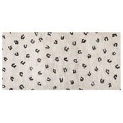 Tappeto in cotone beige chiaro 80 x 150 cm Rettangolare motivo animali moderno