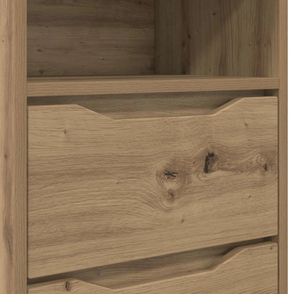 Comodini con cassetto 2 pcs Rovere artigianale 40 x 30 x 467 cm 888926