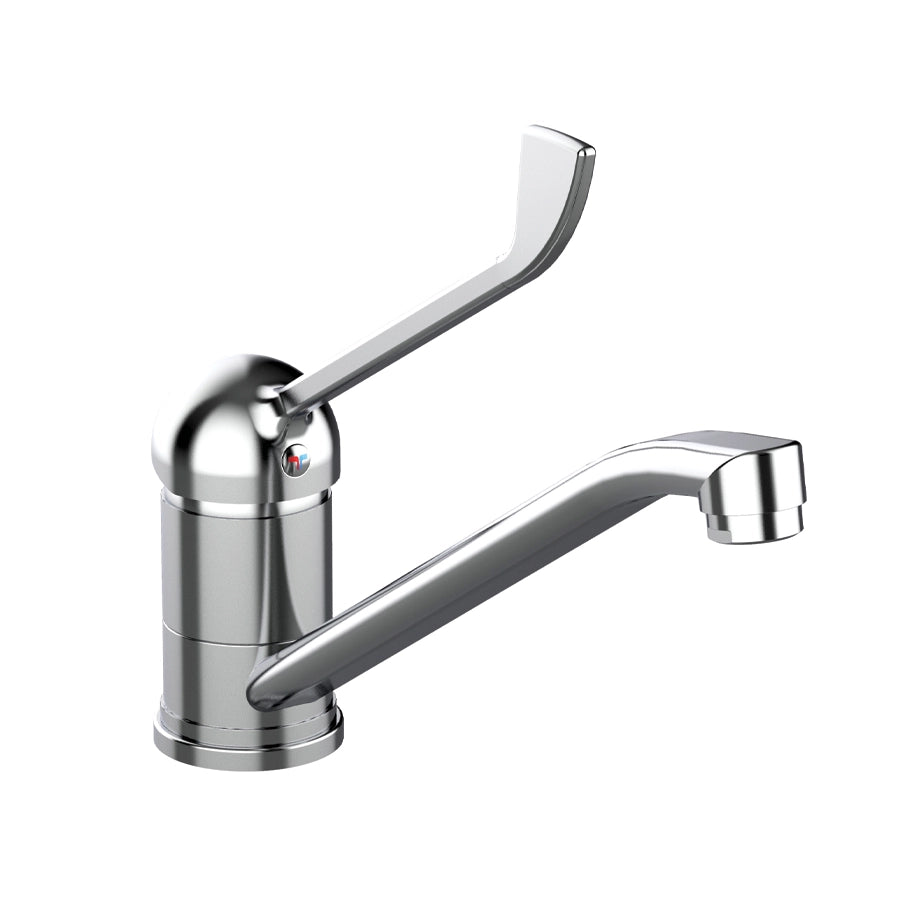 MISCELATORE MONOCOMANDO LAVELLO LEVA CLINICA FRONTALE LINEA TEN- Cromo- TIEMM- pezzi 1