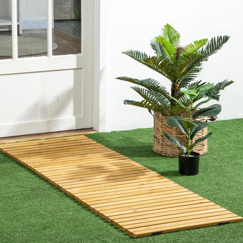 Passerella Giardino Legno Abete ¨C Xylo ¨C 185x60 cm Arrotolabile Esterno