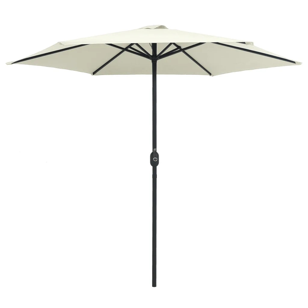 Ombrellone da Giardino-Ombrello da Balcone Palo in Alluminio 270x246 cm Sabbia