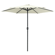 Ombrellone da Giardino-Ombrello da Balcone Palo in Alluminio 270x246 cm Sabbia