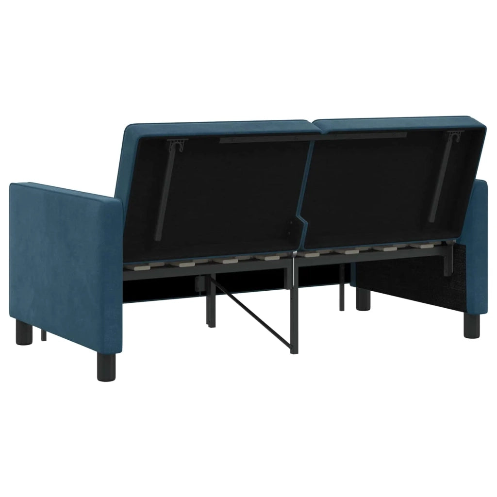 Divano letto Blu Tessuto