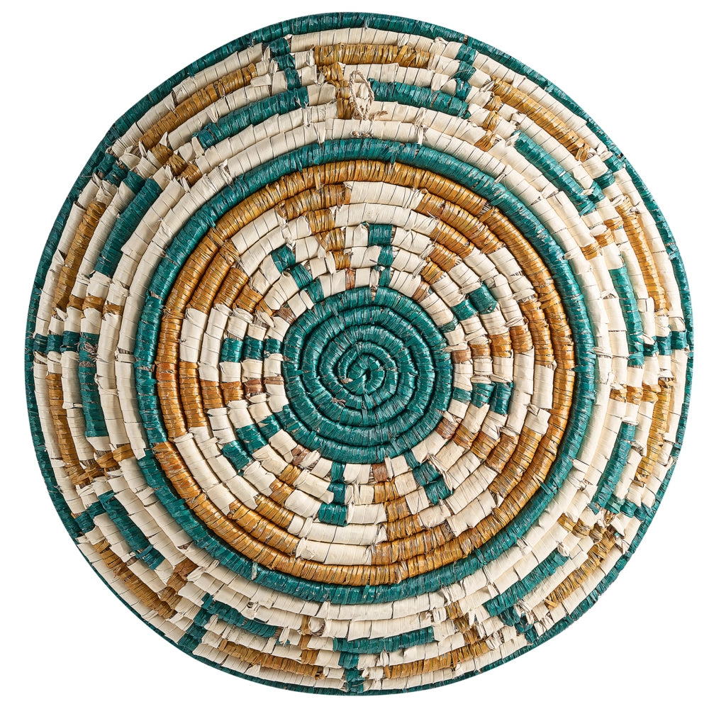 Set di 6 decorazioni in alghe naturali con decorazioni da parete in stile africano