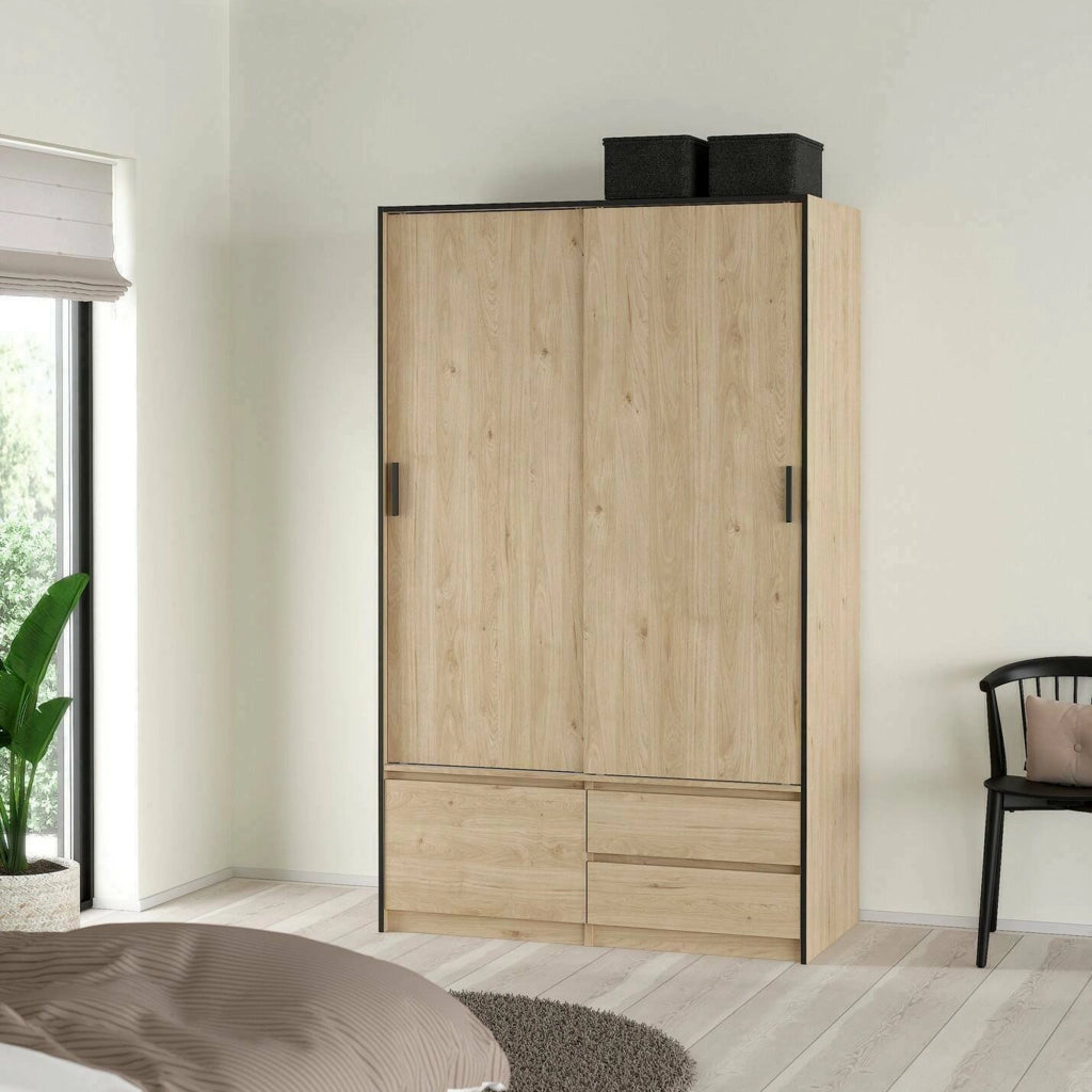 Armadio multiuso grande Bedollo, Mobile multifunzionale, Mobiletto scarpiera, Guardaroba porta scarpe, 121x60 h200 cm, Rovere