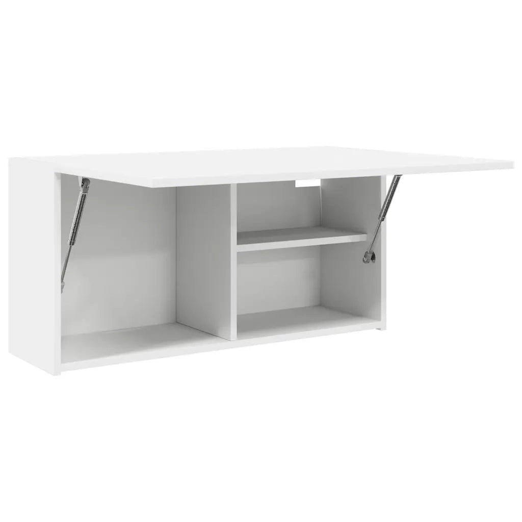 Mobile da Bagno a Parete Bianco 80x25x40 cm in Truciolato 860085