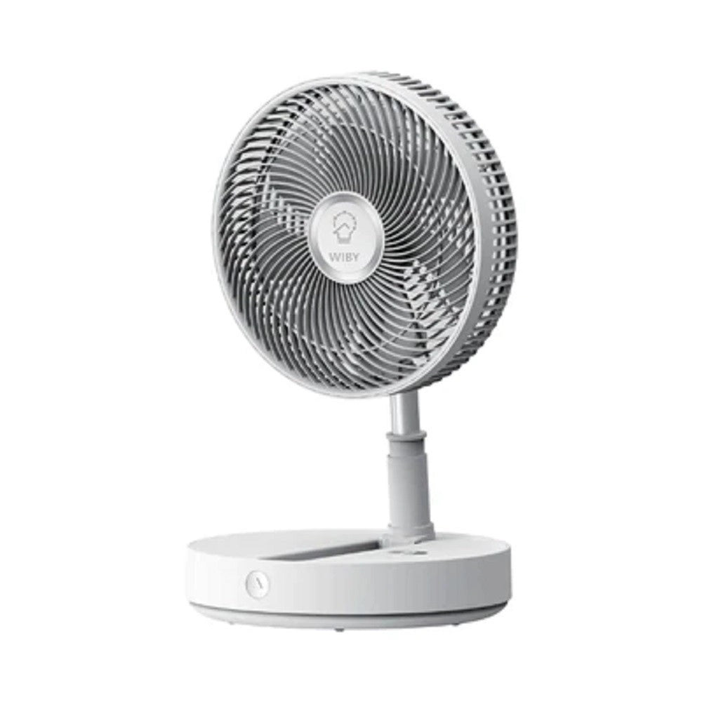 Trade Shop - Ventilatore Portatile Con Batteria Ricaricabile P30 Design Pieghevole Salvaspazio -