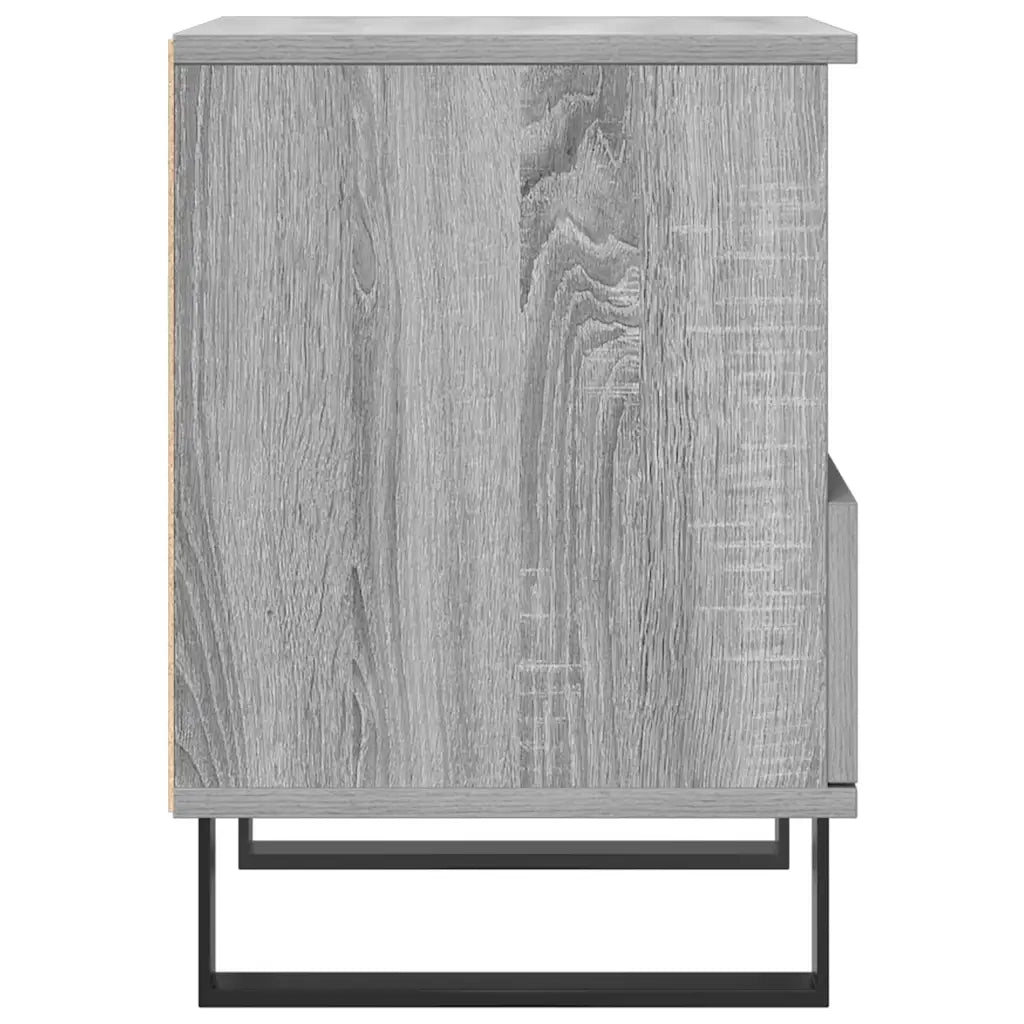 Comodini 2pz Grigio Sonoma 40x35x50 cm in Legno Multistrato 830649
