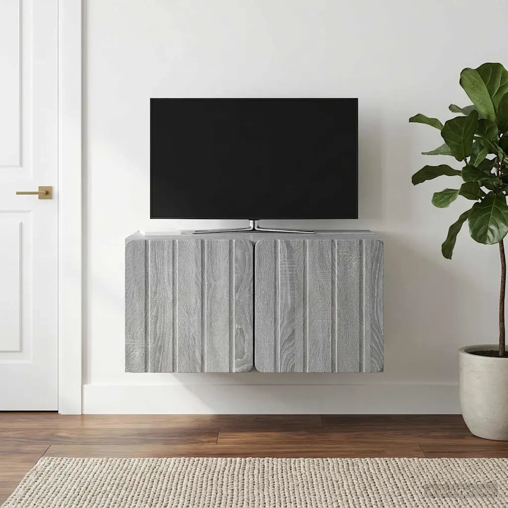 Mobile Porta TV da Muro 59,5 x 41 x 30 cm Sonoma grigio 898341
