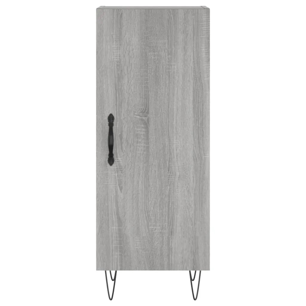 vidaXL Credenza Grigio Sonoma 34,5x34x180 cm in Legno Multistrato