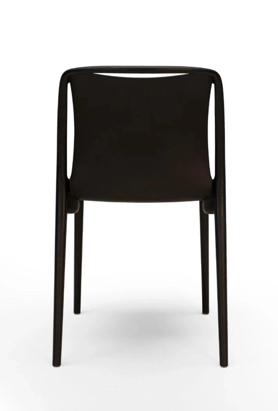Velair Set 6 Sedie Polipropilene 51 x 52 x 81 cm Impilabili Antracite
