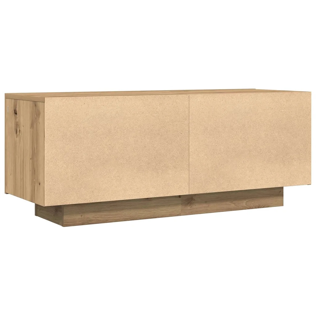 Mobile Porta TV Rovere Artigianale 100x35x40 cm in Truciolato