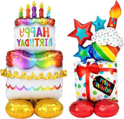 Balloon per il Compleanno con Gas Idrogeno - Supporto per Palloncini a Elio - Tortine e Regali Inflabili - Palloncini per Feste di Compleanno - Bambini e Adulti