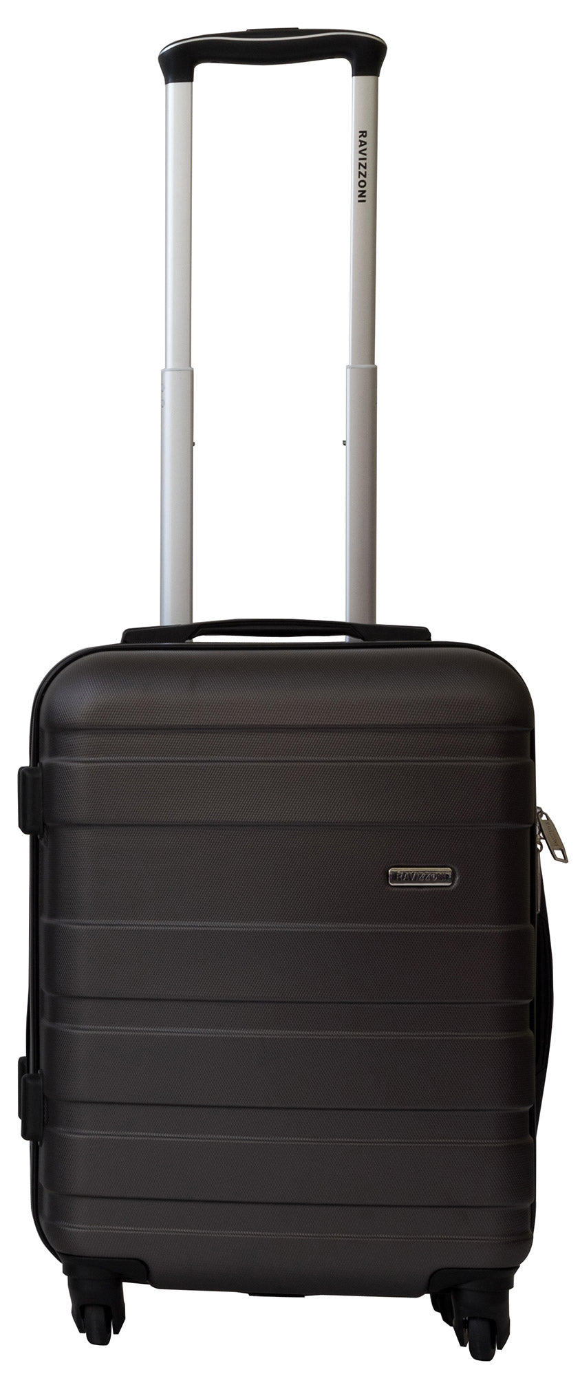 Trolley Valigia Bagaglio a Mano Rigida in ABS 4 Ruote TSA Ravizzoni Caronte Grigio