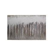 Quadro dipinto bianco marrone cm 60x90x3