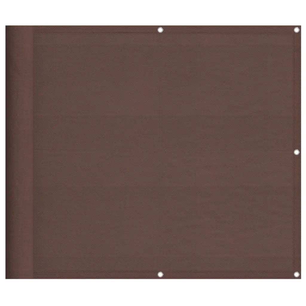 Paravento da Balcone Marrone 90x800 cm 100% Poliestere Oxford 4000390